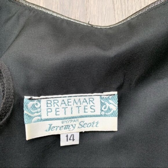 Vintage Braemar Jeremy Scott Blazer Sequins Metallic 90s Jacket Shoulder pads - Picture 14 of 16